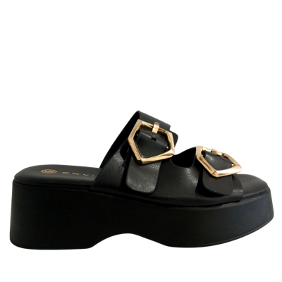 FLAT SANDALS ΜΑΥΡΟ 1444 