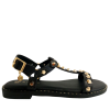 ΓΥΝΑΙΚΕΙΑ ΠΑΠΟΥΤΣΙΑ FLAT SANDALS ΜΑΥΡΟ 1702