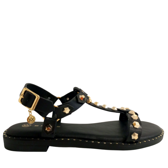 ΓΥΝΑΙΚΕΙΑ ΠΑΠΟΥΤΣΙΑ FLAT SANDALS ΜΑΥΡΟ 1702