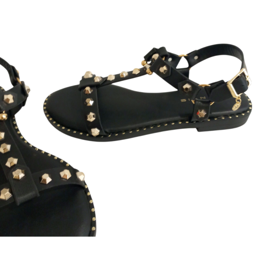 ΓΥΝΑΙΚΕΙΑ ΠΑΠΟΥΤΣΙΑ FLAT SANDALS ΜΑΥΡΟ 1702
