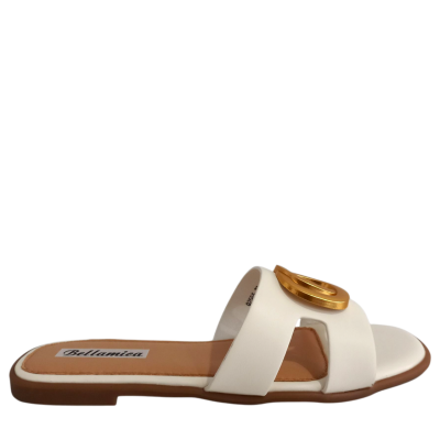 ΓΥΝΑΙΚΕΙΑ ΠΑΠΟΥΤΣΙΑ FLAT SANDALS ΛΕΥΚΟ  1689