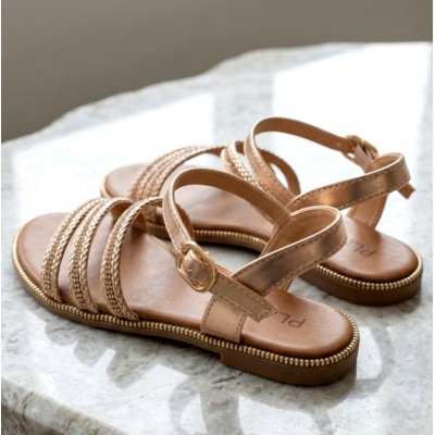 ΓΥΝΑΙΚΕΙΑ ΠΑΠΟΥΤΣΙΑ FLAT SANDALS ΧΡΥΣΟ 1925