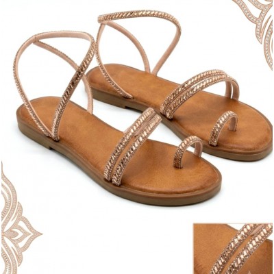 FLAT SANDALS ΧΡΥΣΟ 